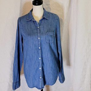 Old Navy Women's/Tall Small/ Blue/ Button Down Top